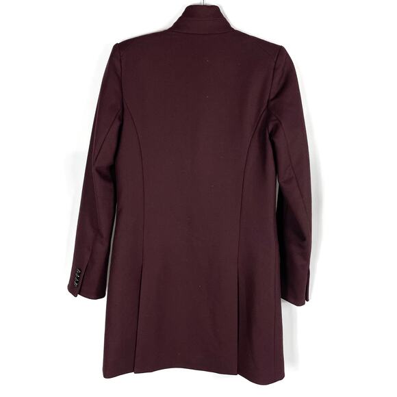 Veronica‎ Beard Uptown Dickey Burgundy Car Coat Wool Cashmere Blend RARE! Sz 0 - Picture 7 of 10